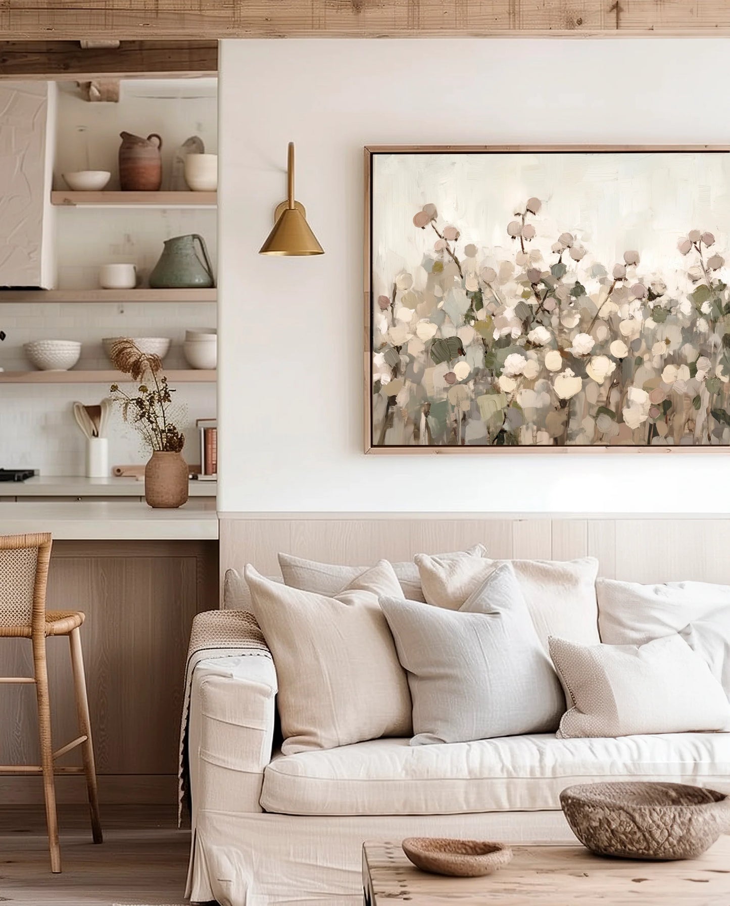 Jubilant Blooms - Framed 26x38 Canvas