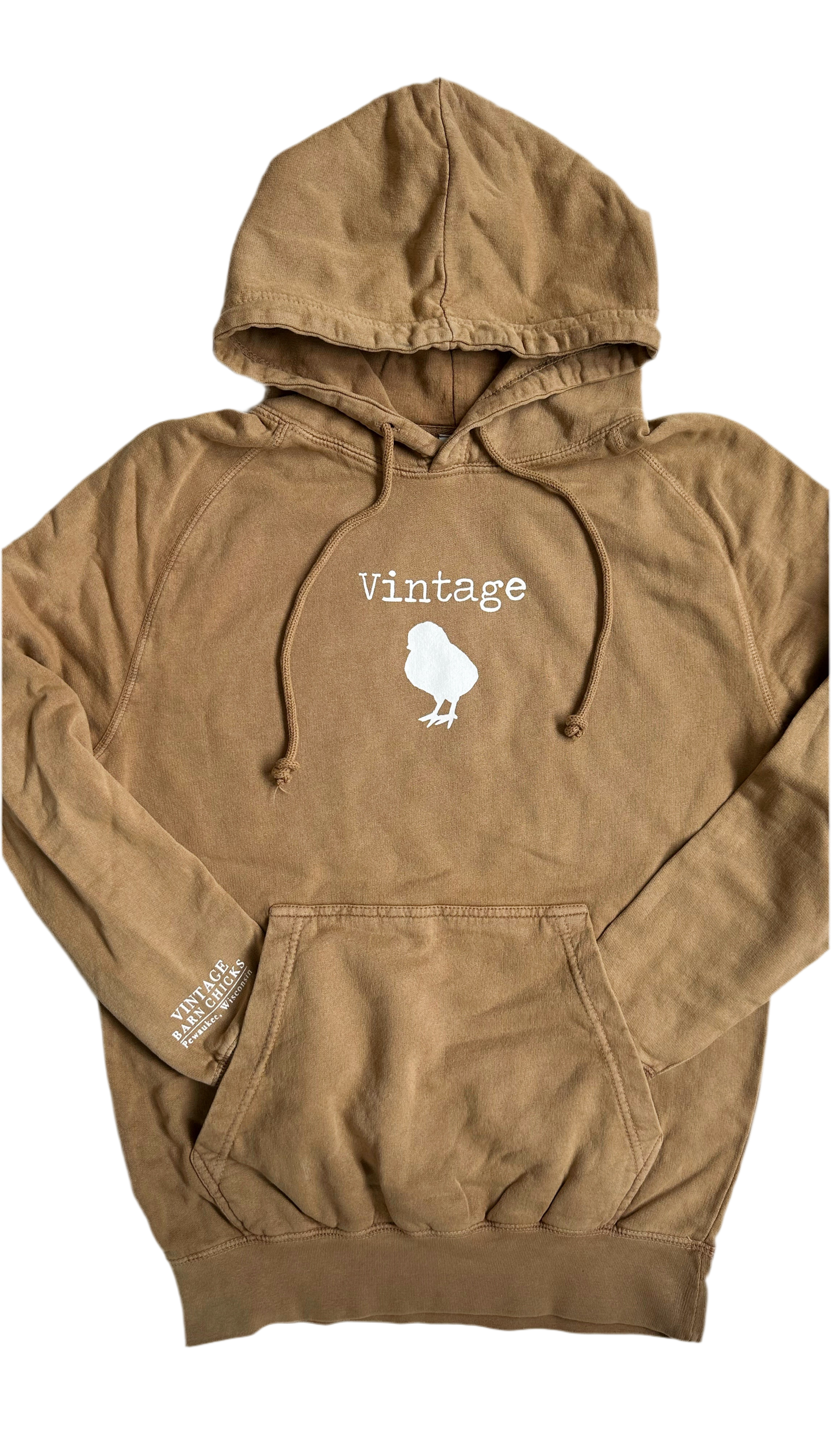 VINTAGE Chick Hoodie- Camel Color
