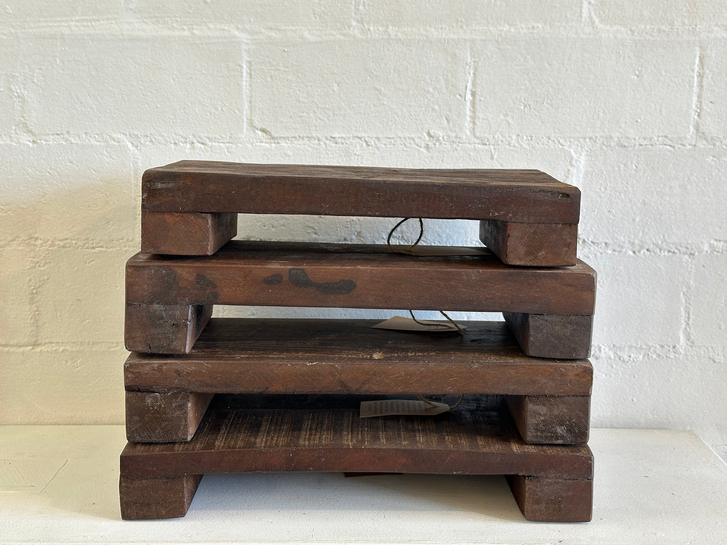 Dark Wood Pedestal Board- each vary