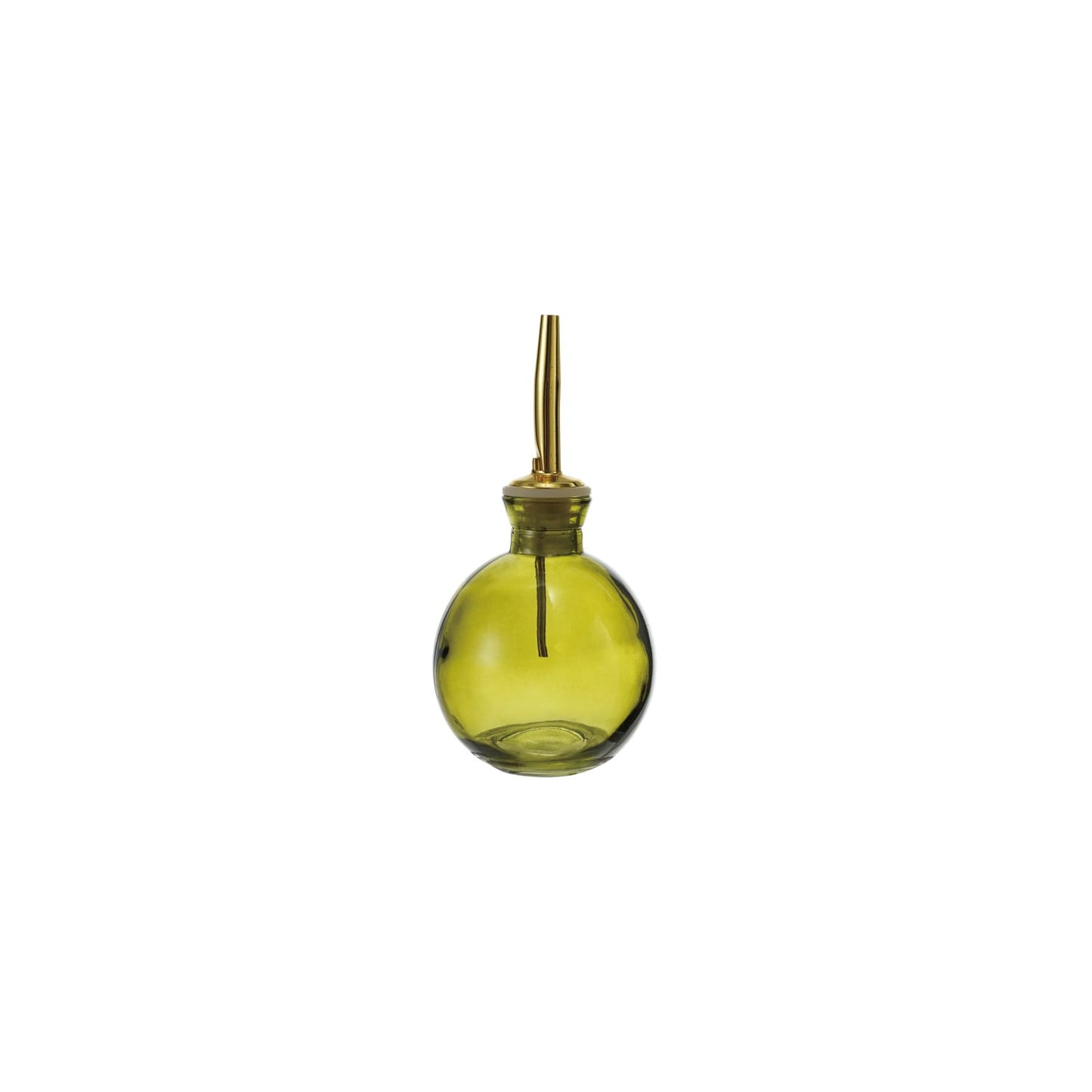 Olive Oil Bottle with Gold Metal Stopper