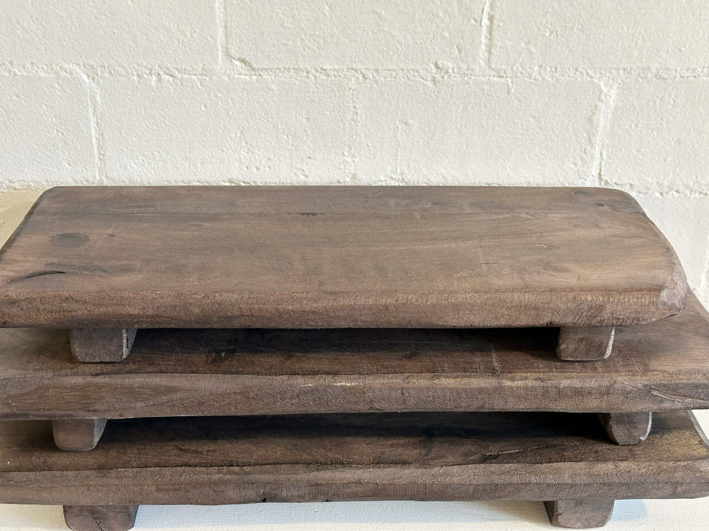 Wood Pedestal Board- as found, each vary