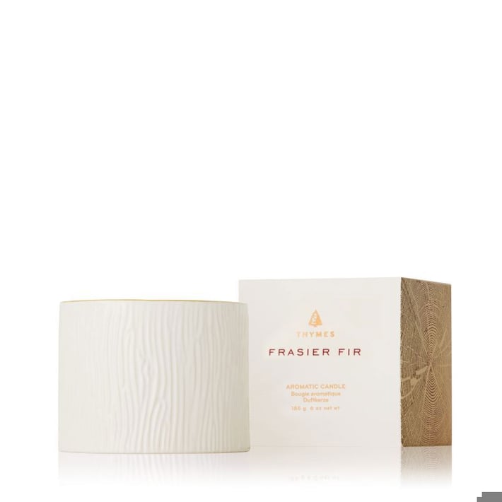 Frasier Fir GIlded Ceramic Poured Candle Petite