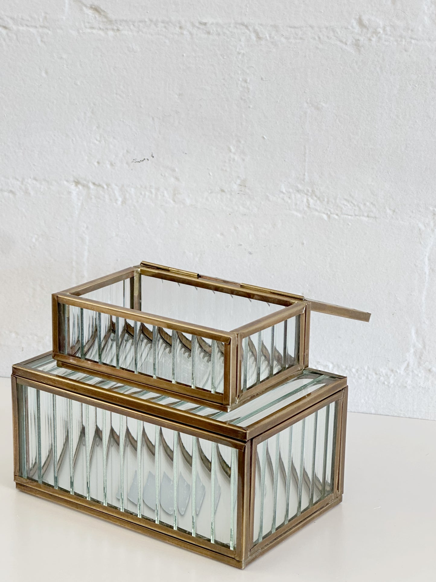 GLASS/BRASS DISPLAY BOXES