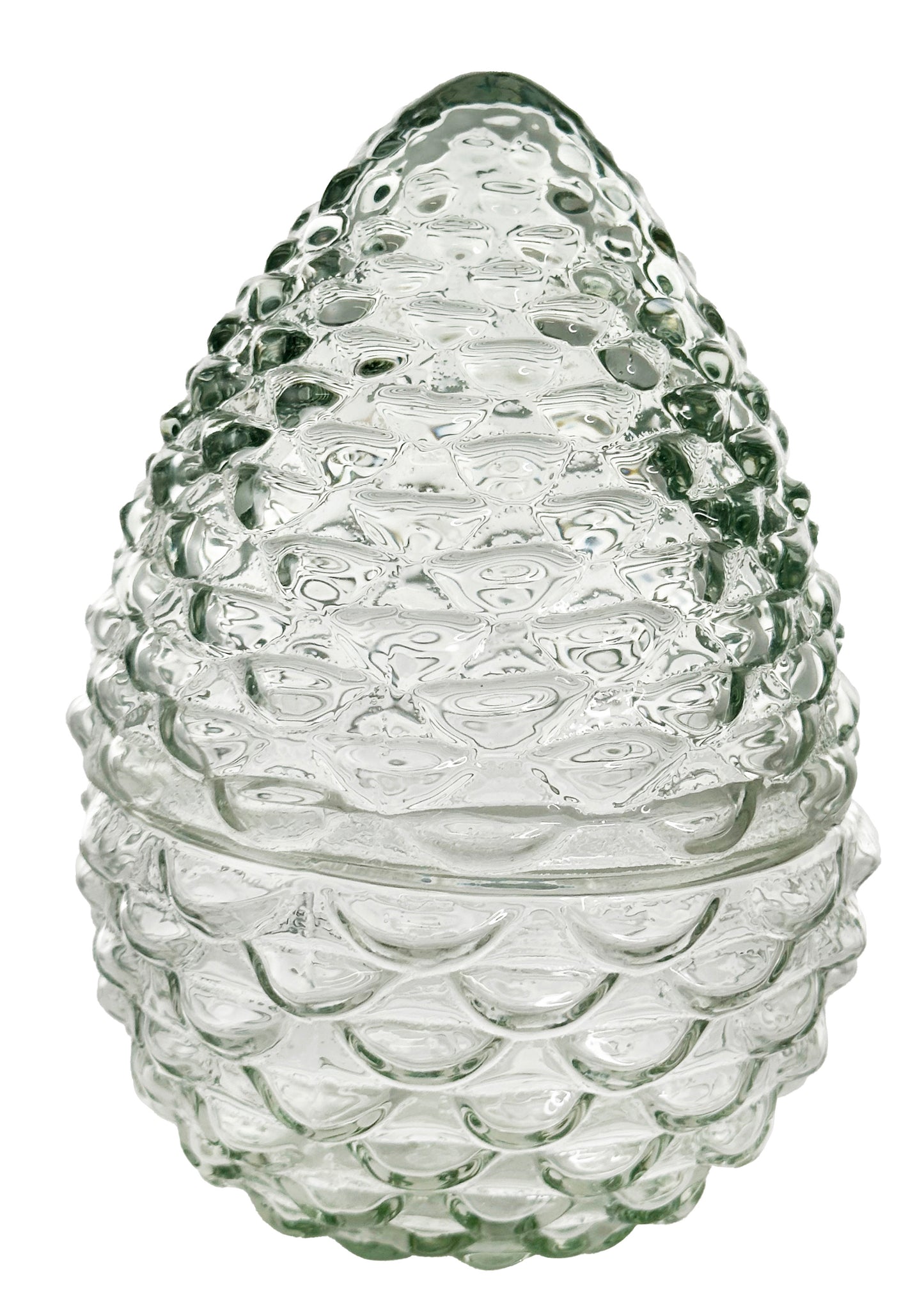 Glass Pinecone Container