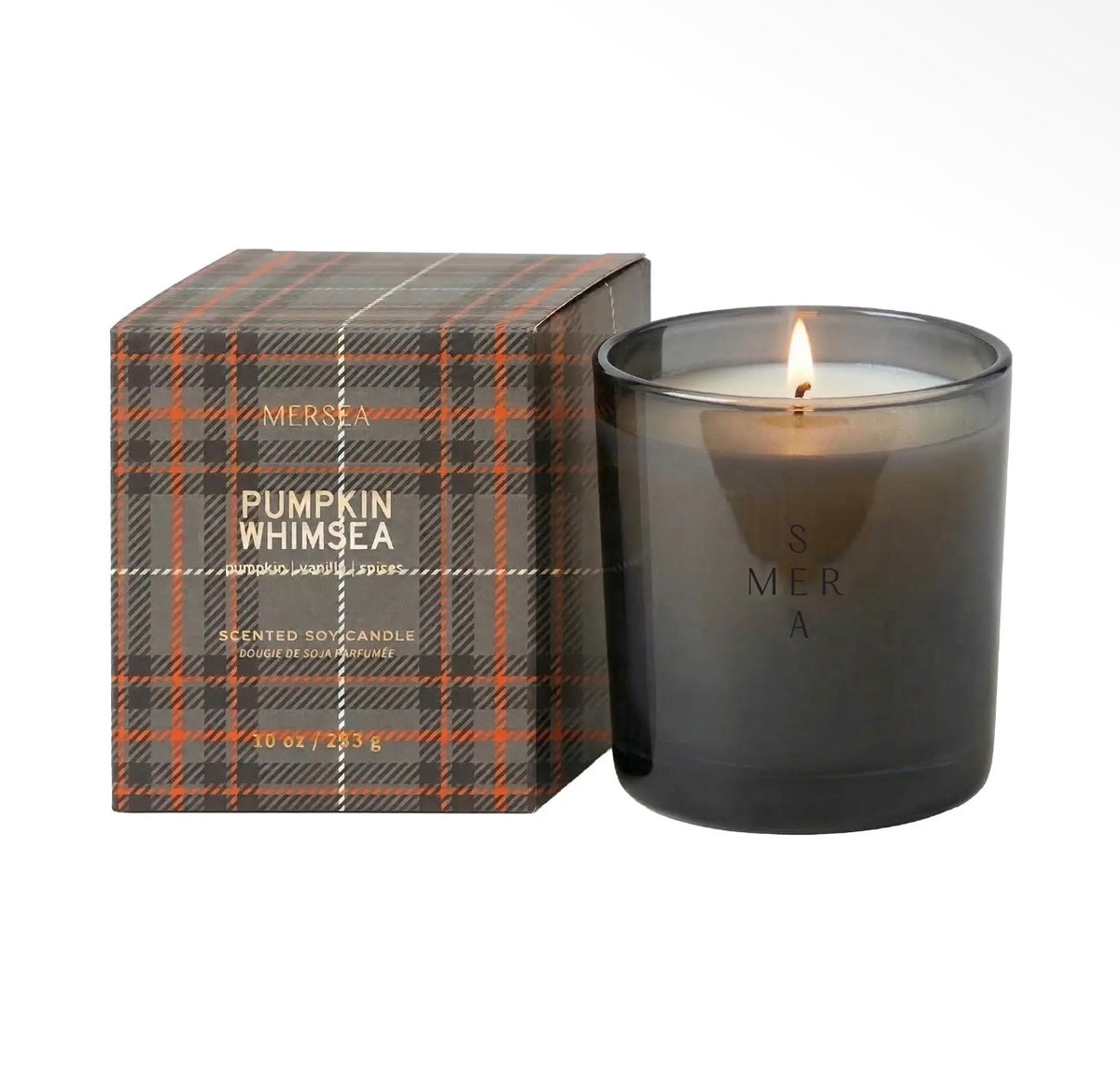 MERSEA - Plaid Boxed Candle - Pumpkin Whimsea