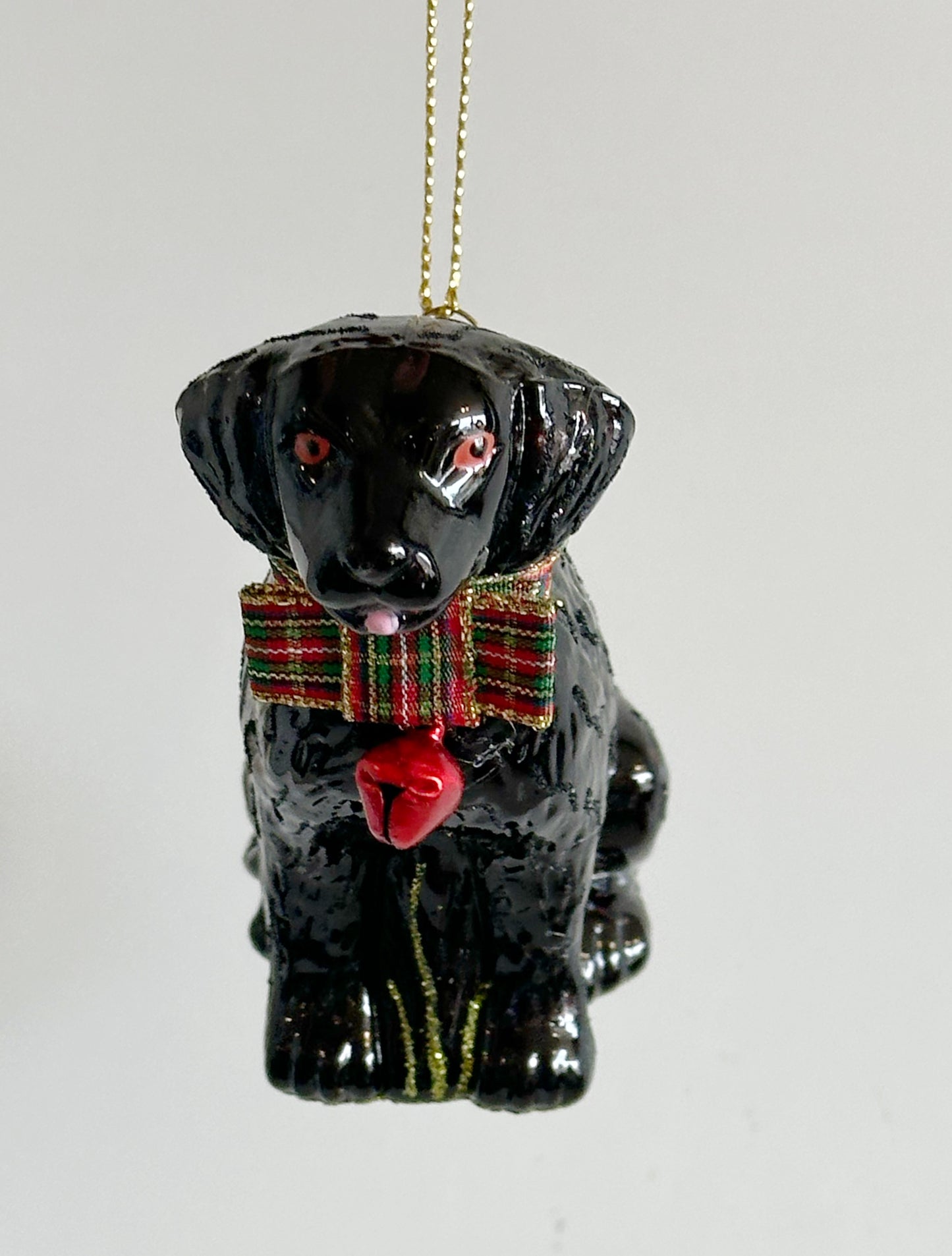 Festive Black Lab Ornament