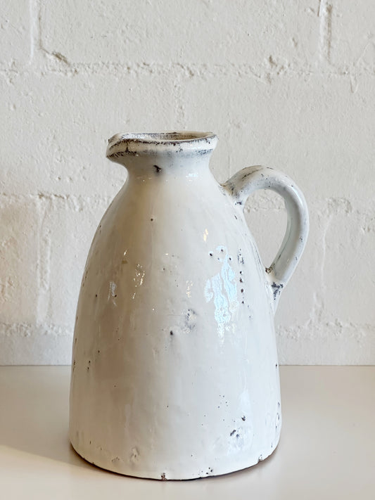 White Pitcher Vase