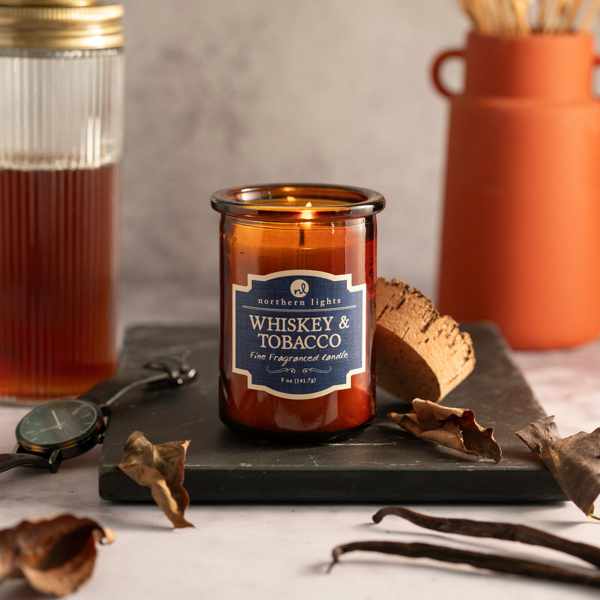 Whiskey & Tobacco Candle