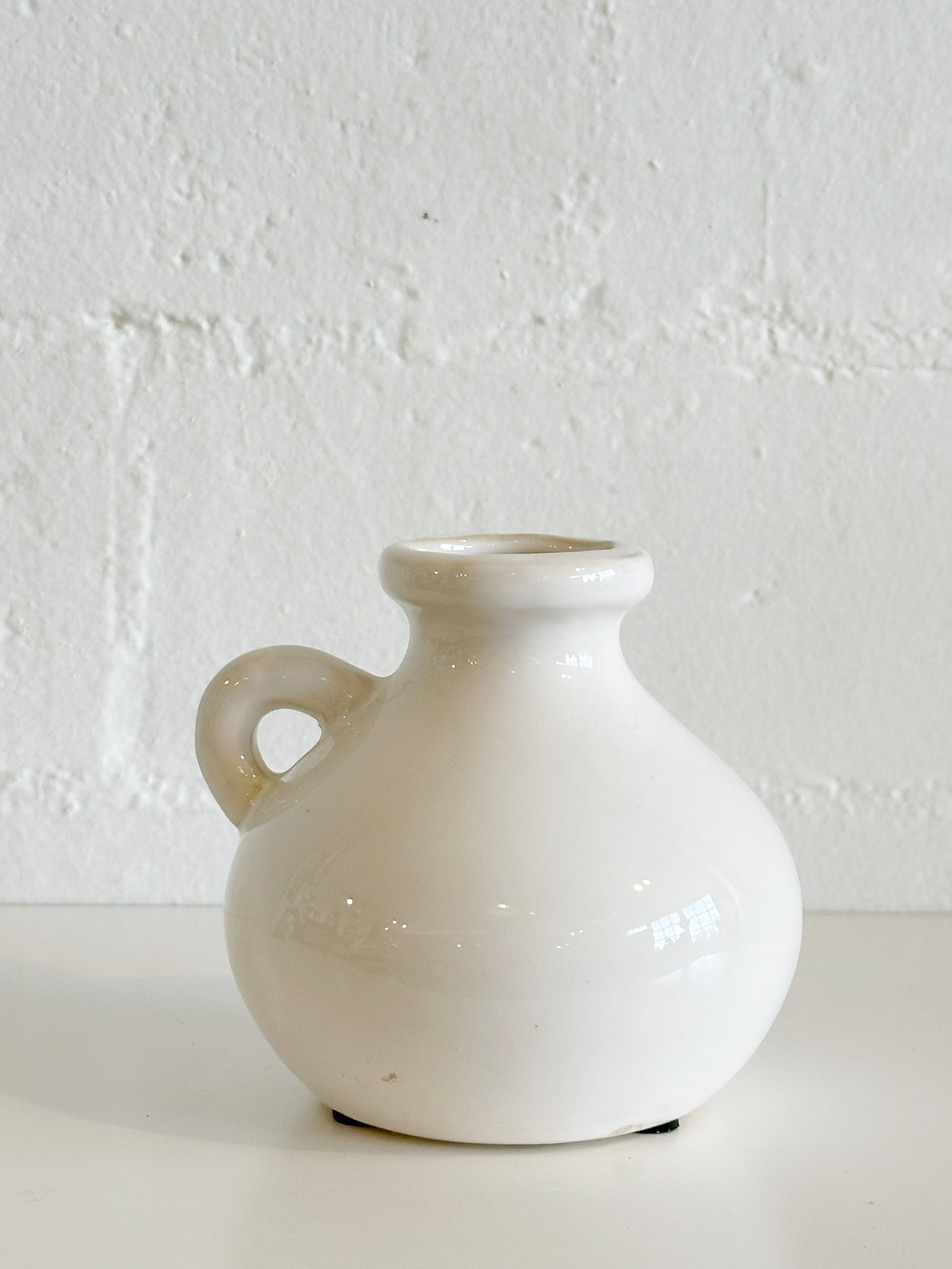 Mini White Jug Bud Vase