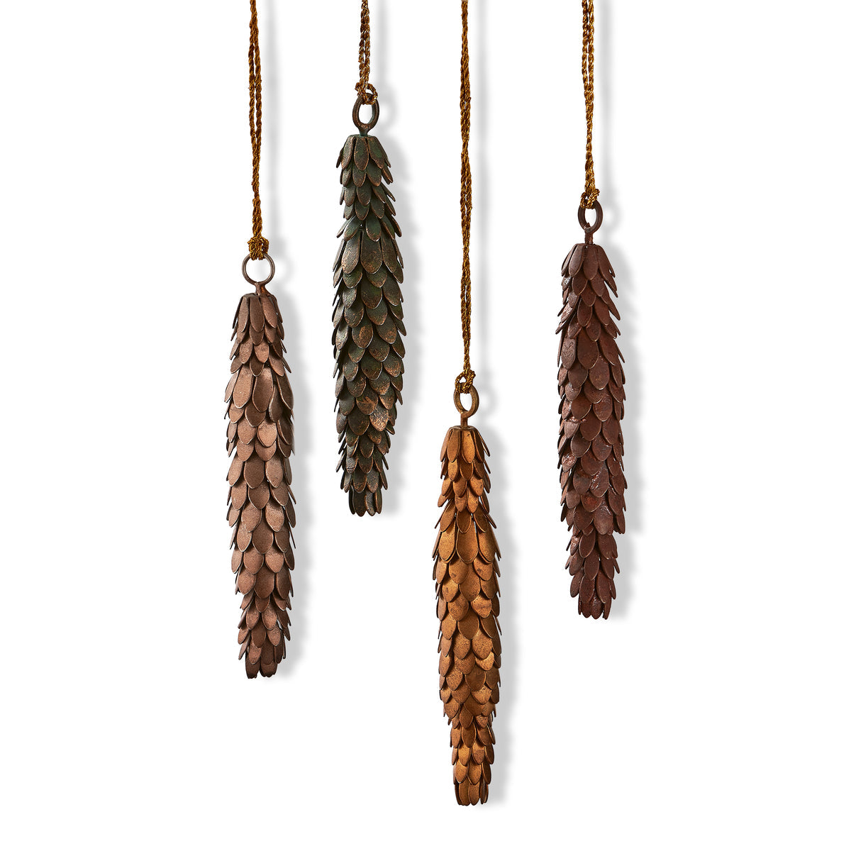 Metal Pinecone Ornament 4 Colors to Choose From.