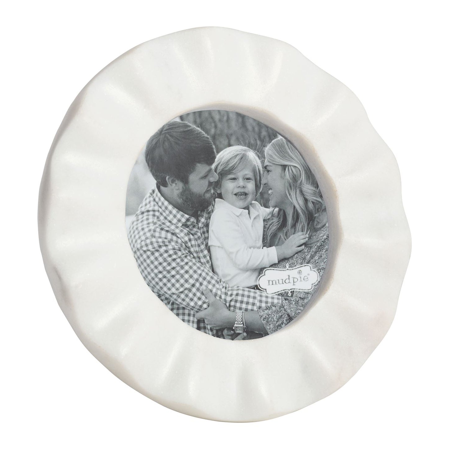 CIRCLE RUFFLE MARBLE FRAME