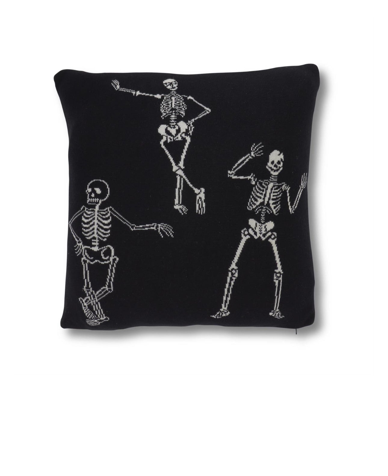 BLACK & CREAM SKELETON PILLOW