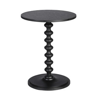 Black Turned Side Table