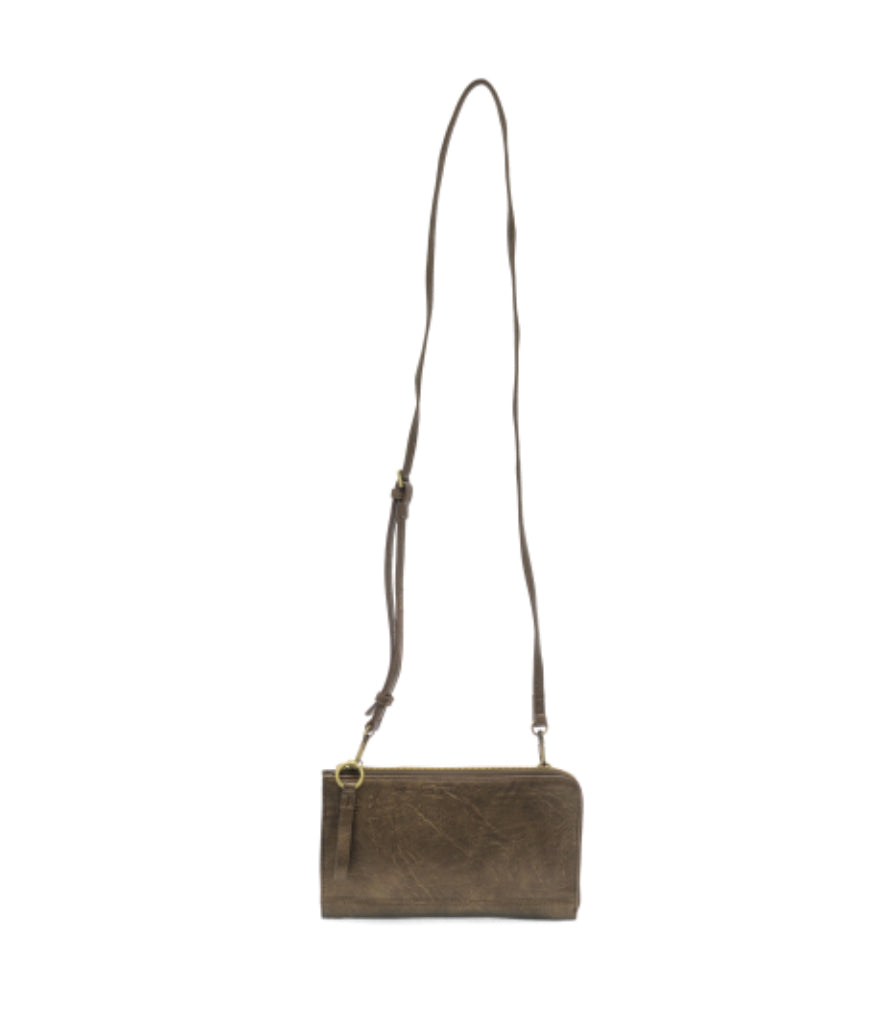 Metallic Dark Bronze Karina Convertible Wristlet & Wallet