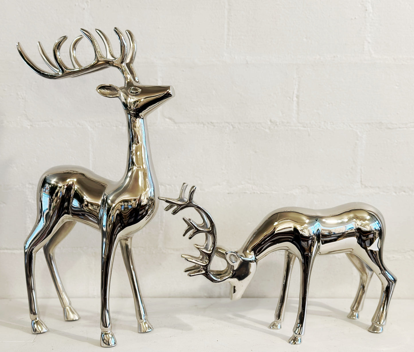 Silver Metal Deer