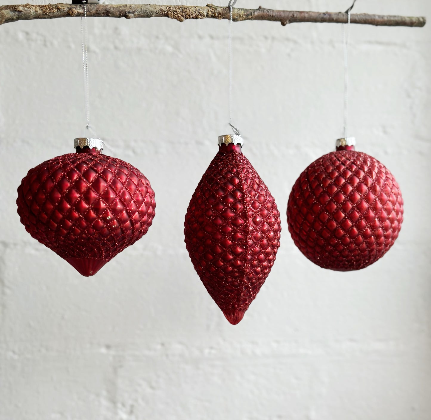 Red Glass Ornaments