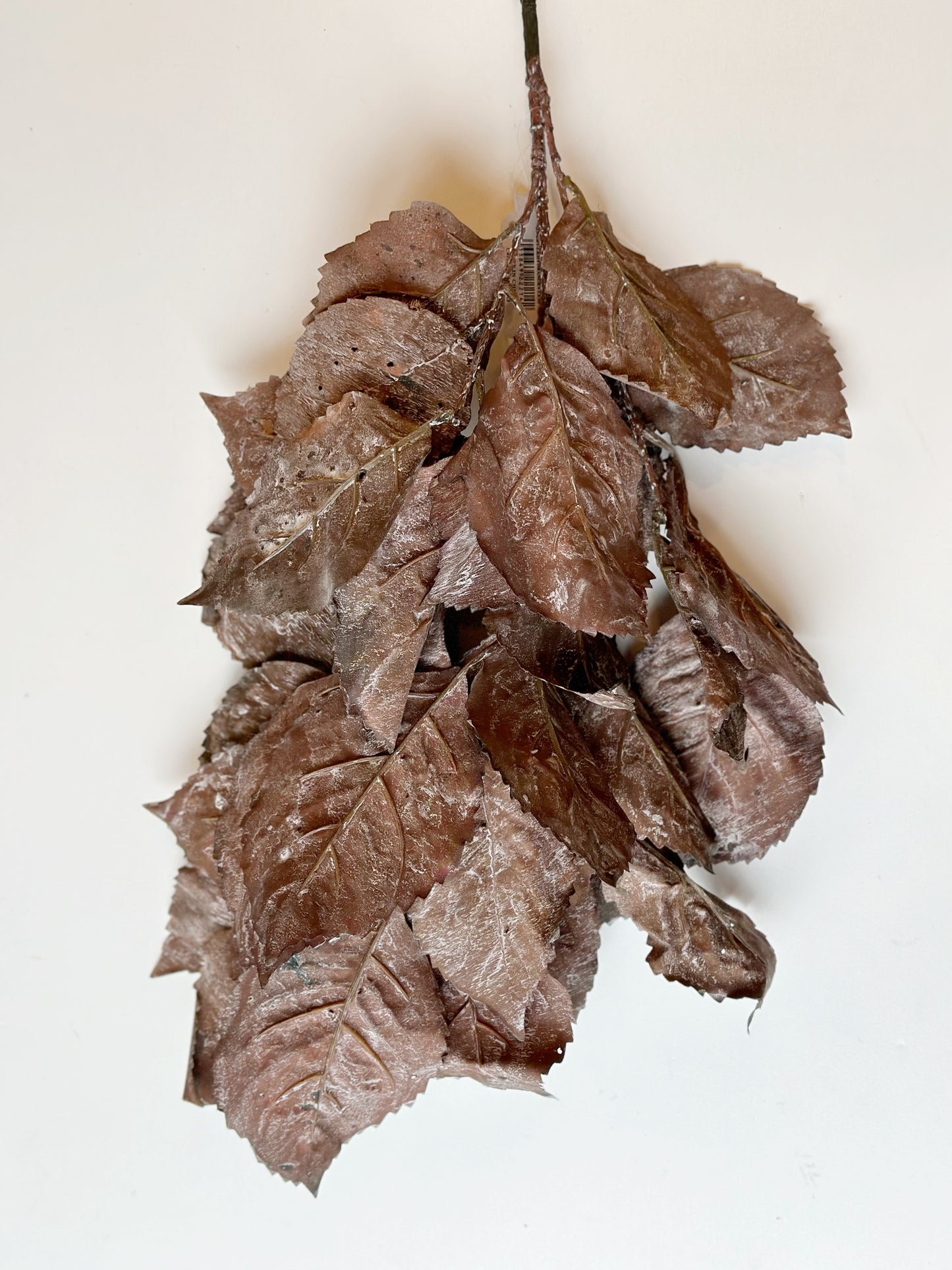 44"DRIED FAUX HYDRANGEA LEAF SPRAY