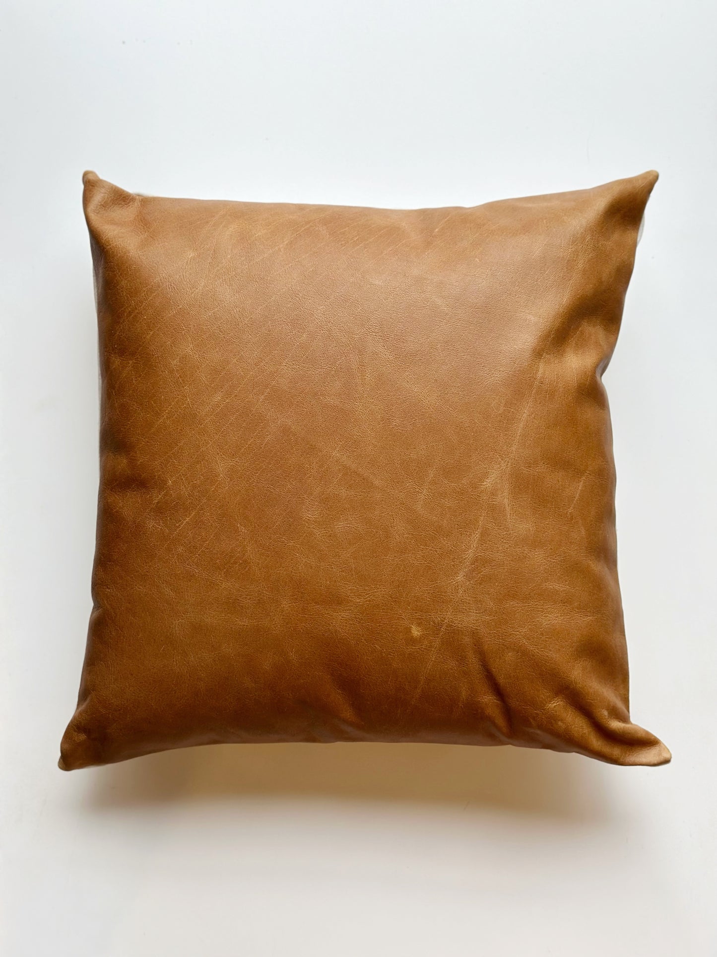 Square Leather Pillow