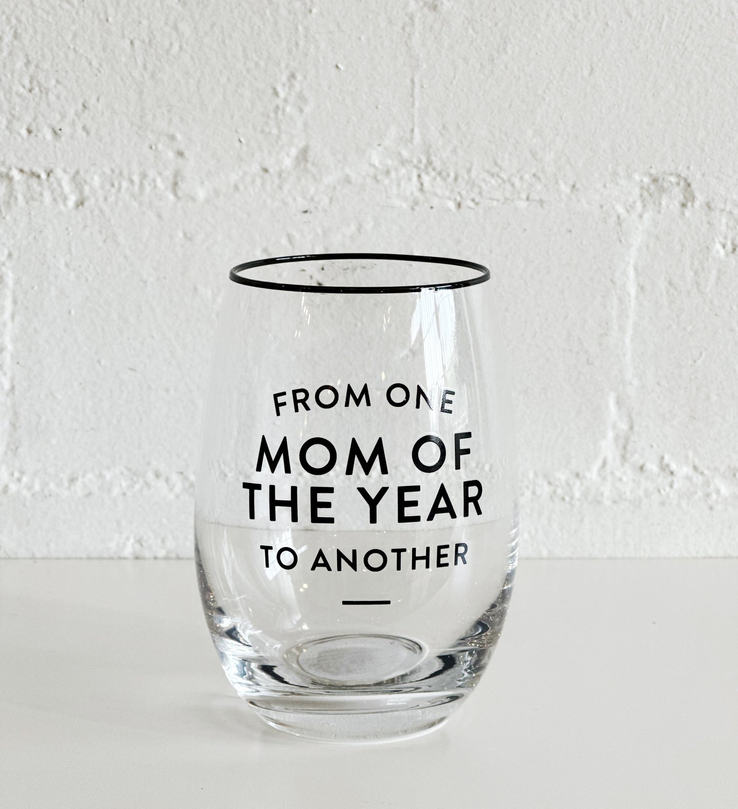 Mom of the Year - Wine Glass