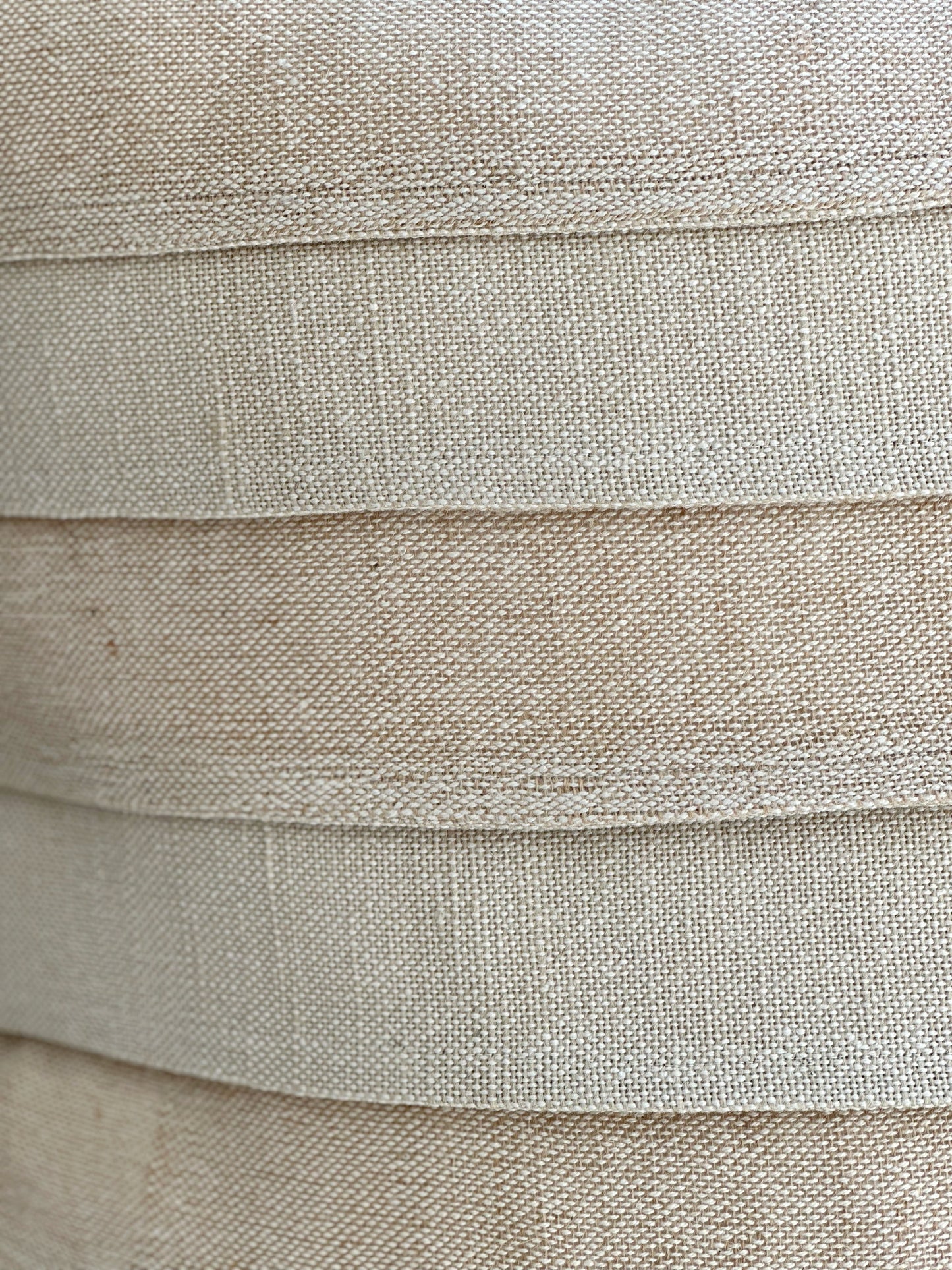 Natural Tan Striped Pillow