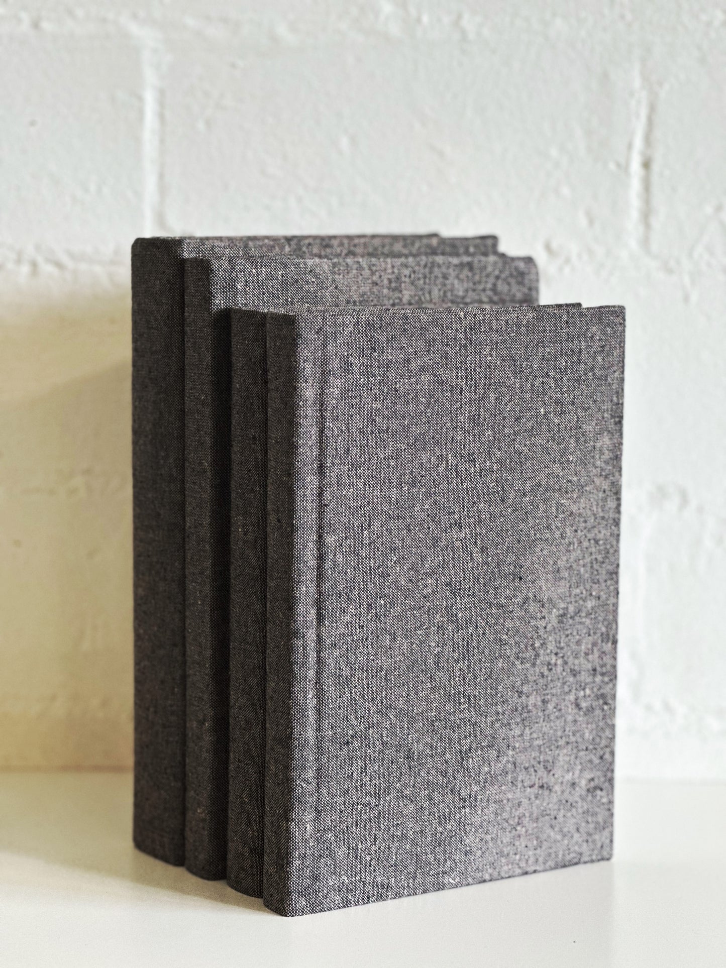 Espresso Fabric Wrapped Decorative Book