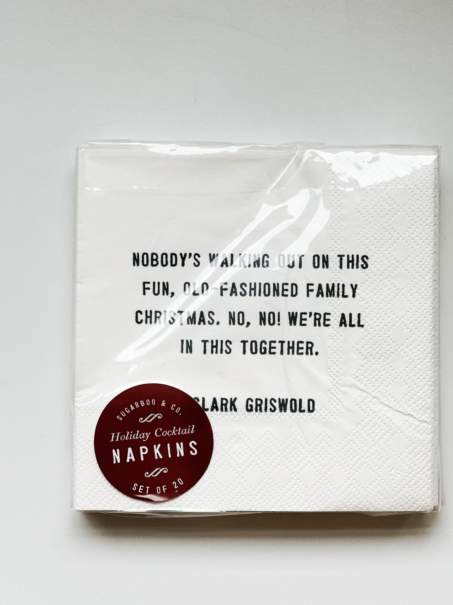 Nobody’s walking out on this fun, old-fashioned family Christmas. No, No! We’re all in this together. Clark Griswold