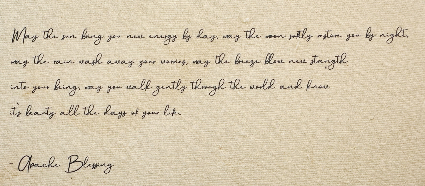 VINTAGE INSPIRATIONAL HANDCRAFTED DECKLE EDGE LEATHER KEEPSAKE BOOK