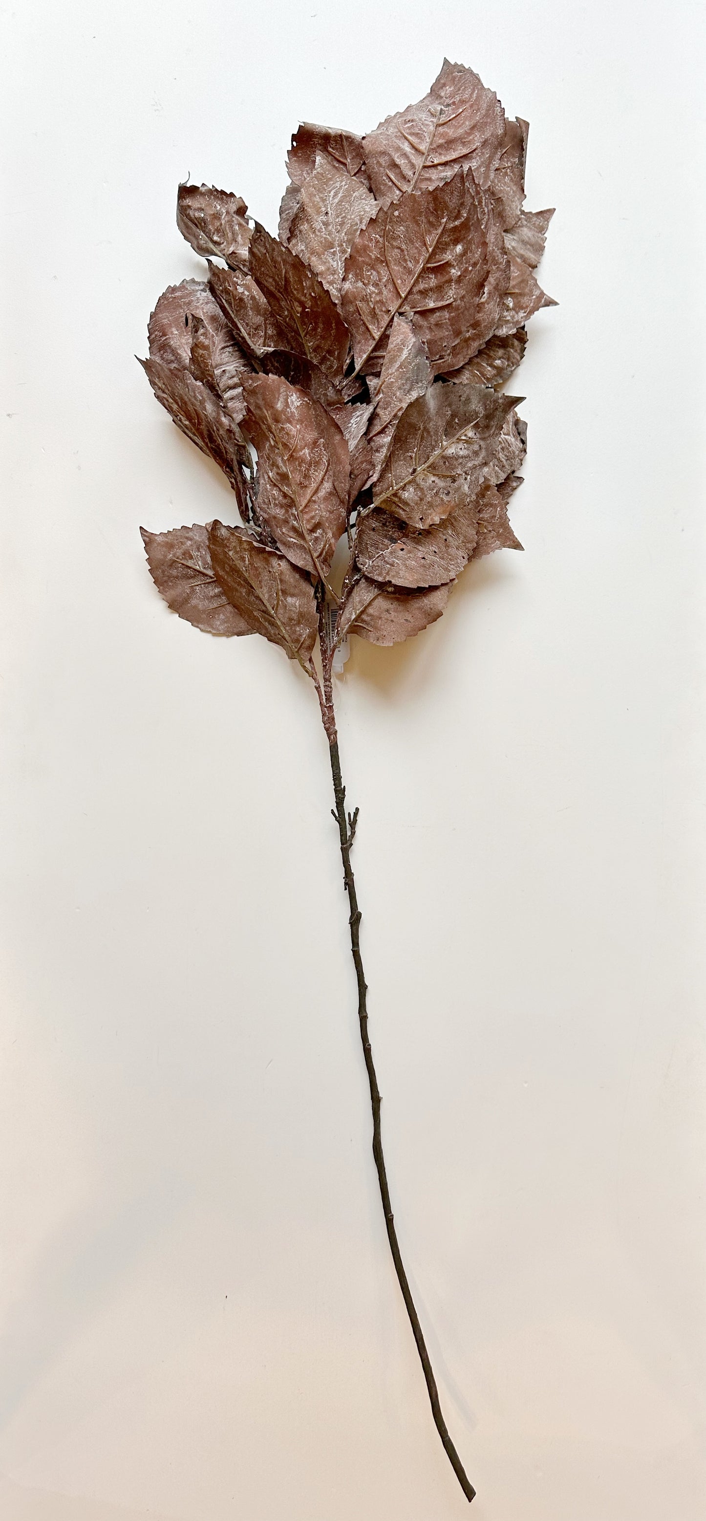 44"DRIED FAUX HYDRANGEA LEAF SPRAY