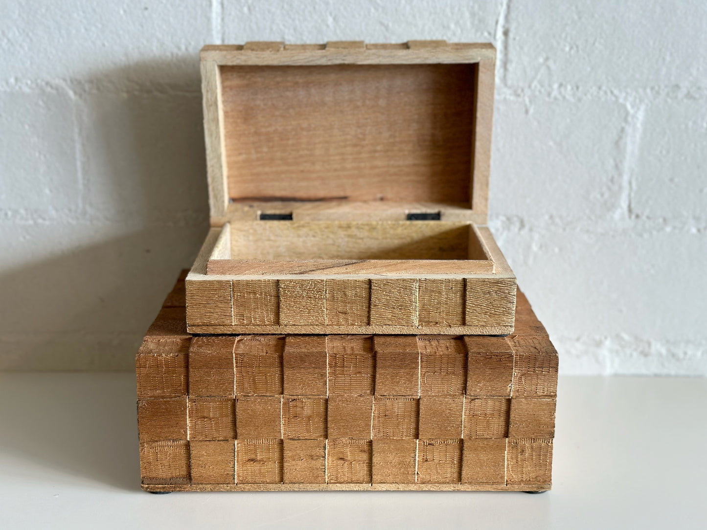 WOOD WEAVE BOXES