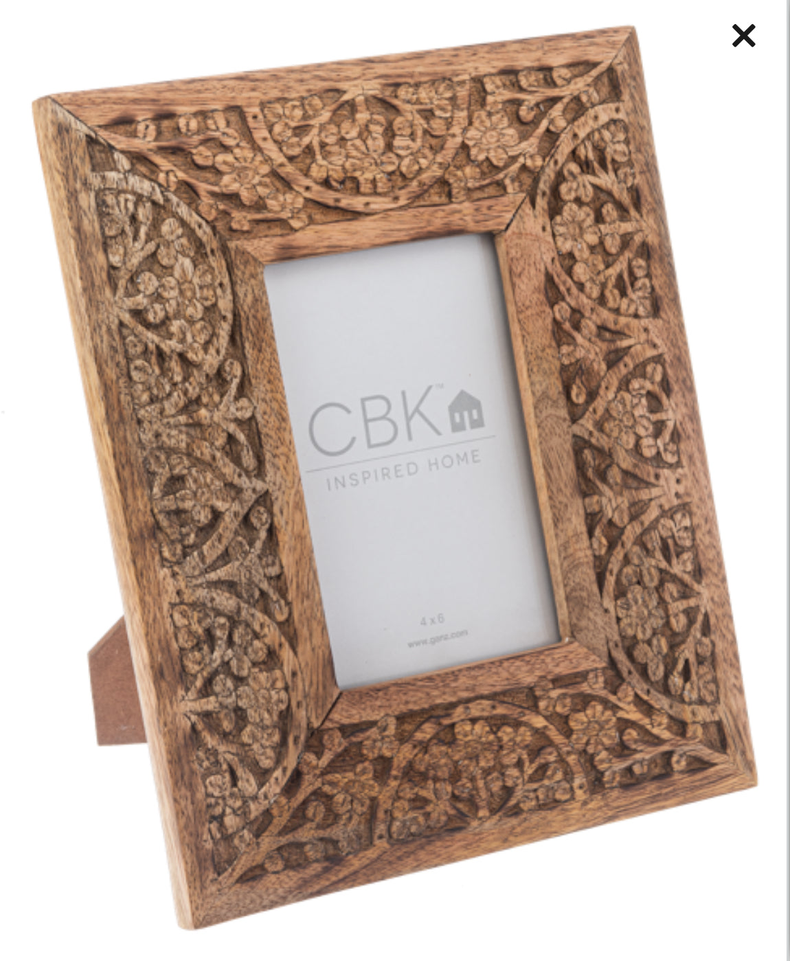 Carved Medallion 4x6 Frame