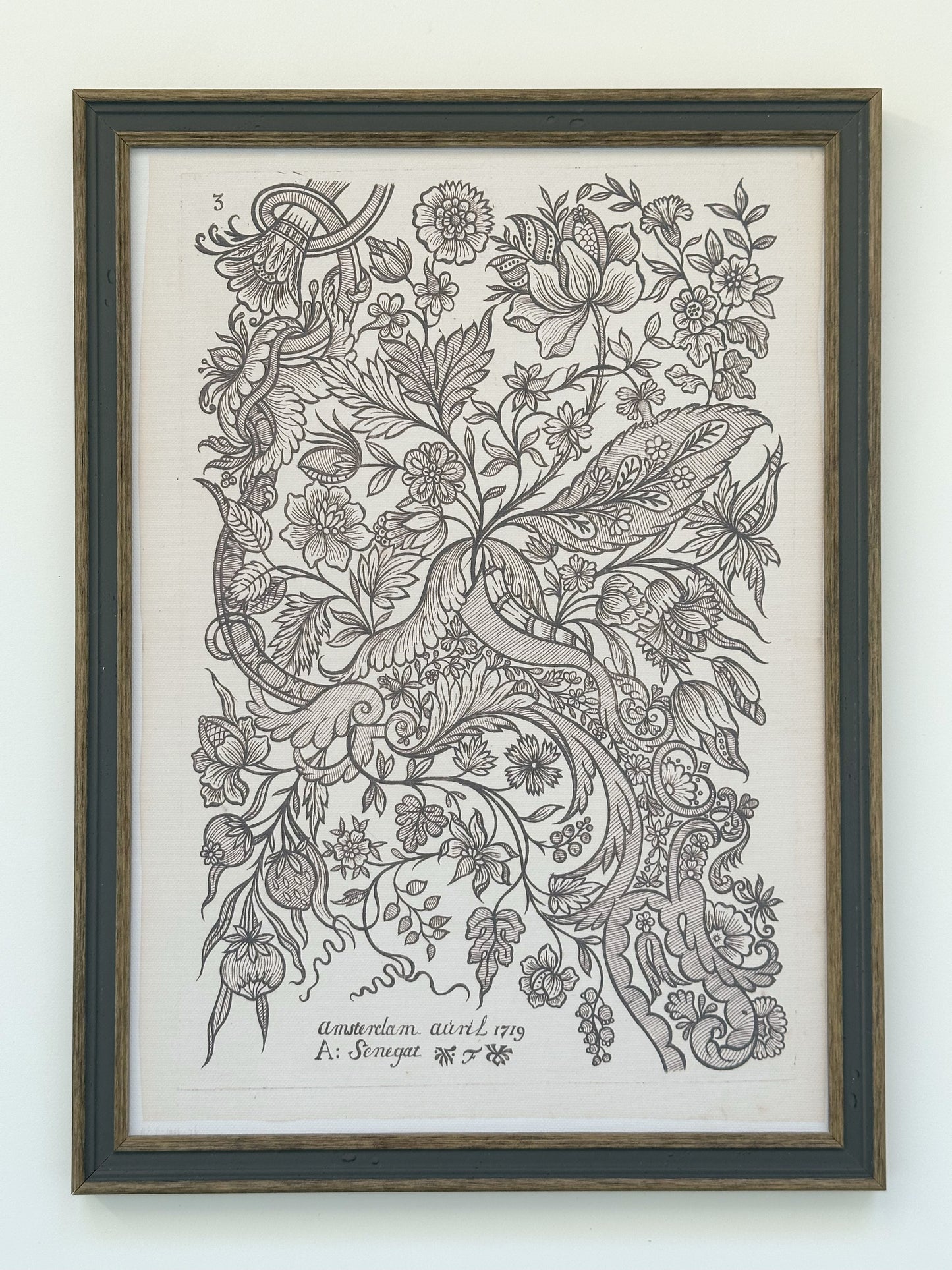 Paisely Sketch 10x14 Framed Print