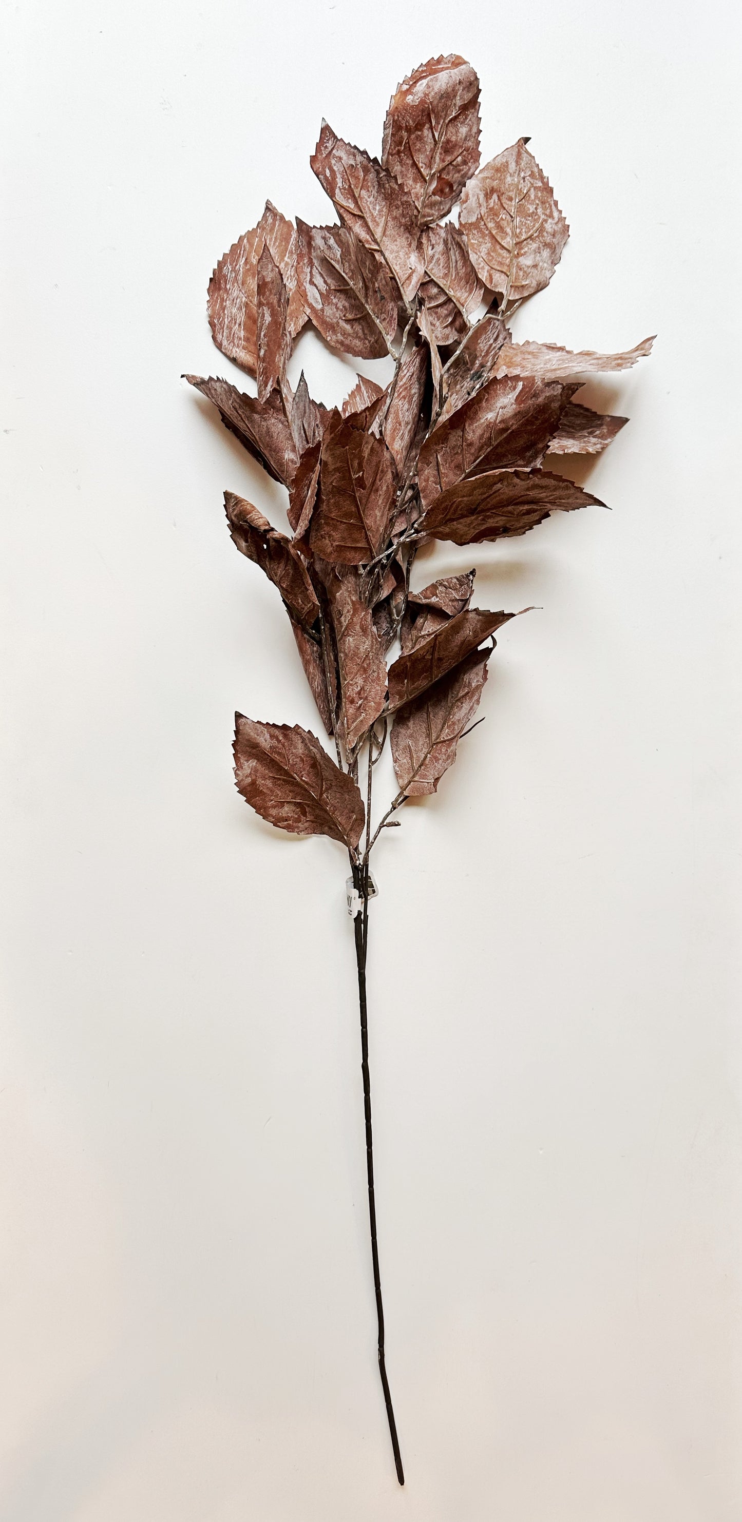 40" DRIED FAUX HYDRANGEA LEAF SPRAY