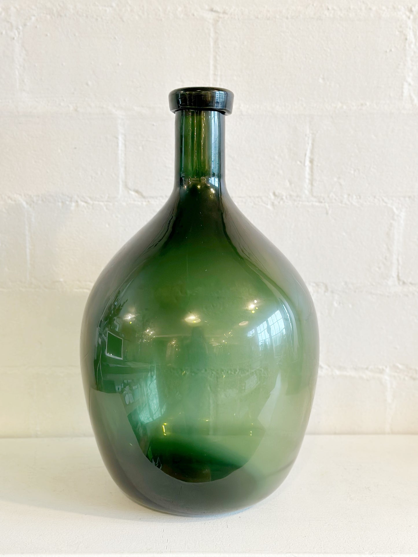 Glass Green Bottle Jug