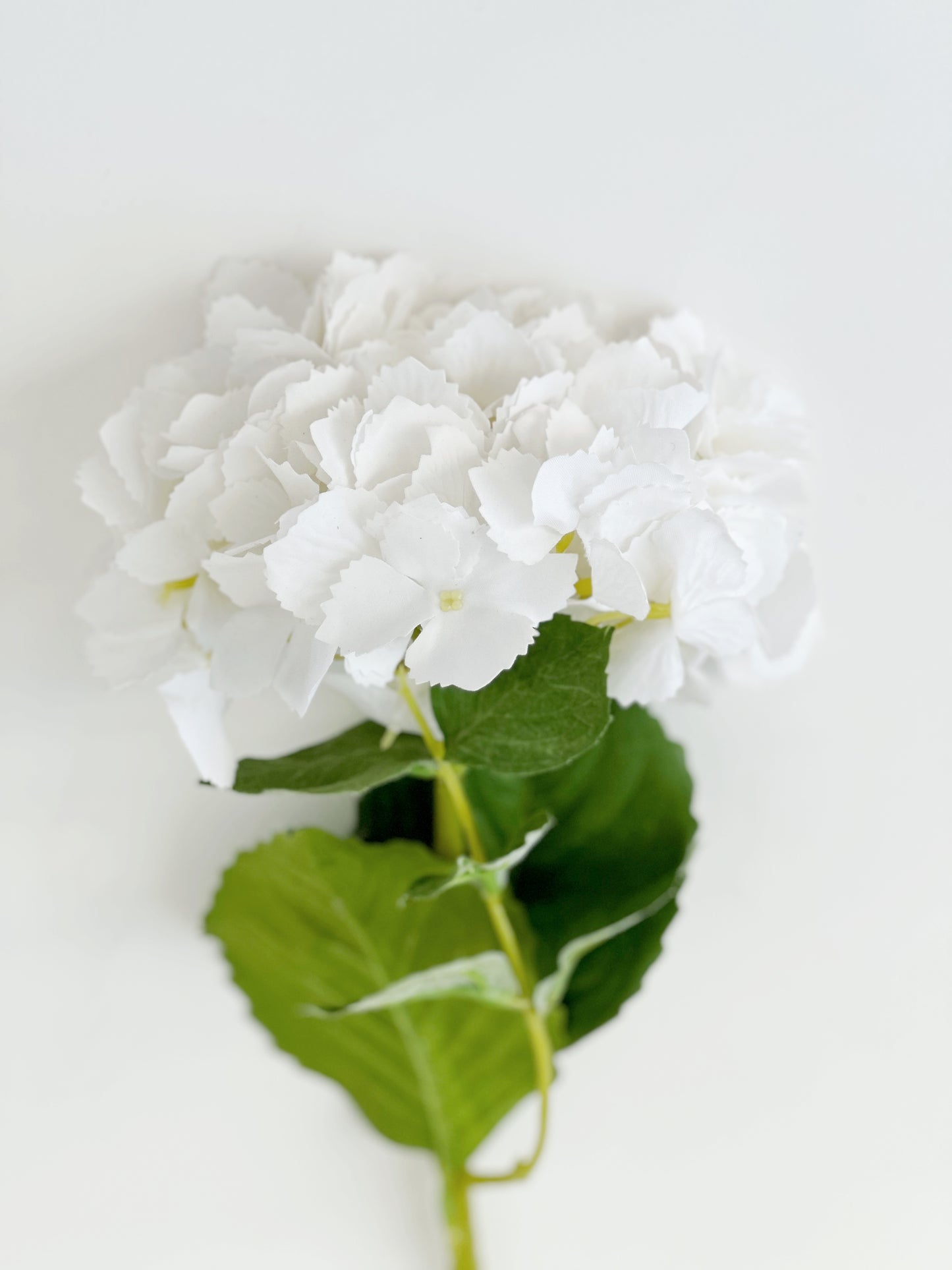 White Real Touch Hydrangea Spray