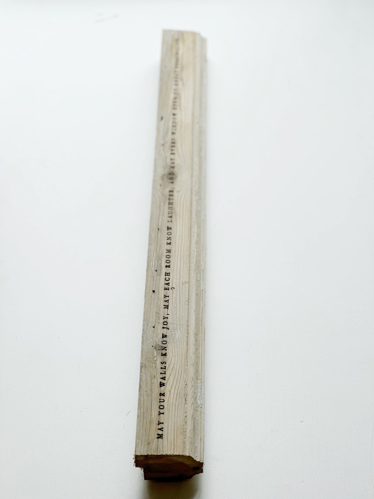 Vintage Engraved Long: May Your Walls Know Joy, May each room know laughter, and may every window open to great possibility.