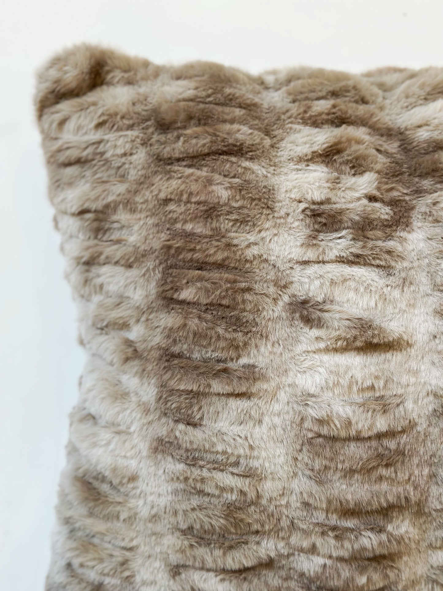 Brown Faux Fur Pillow