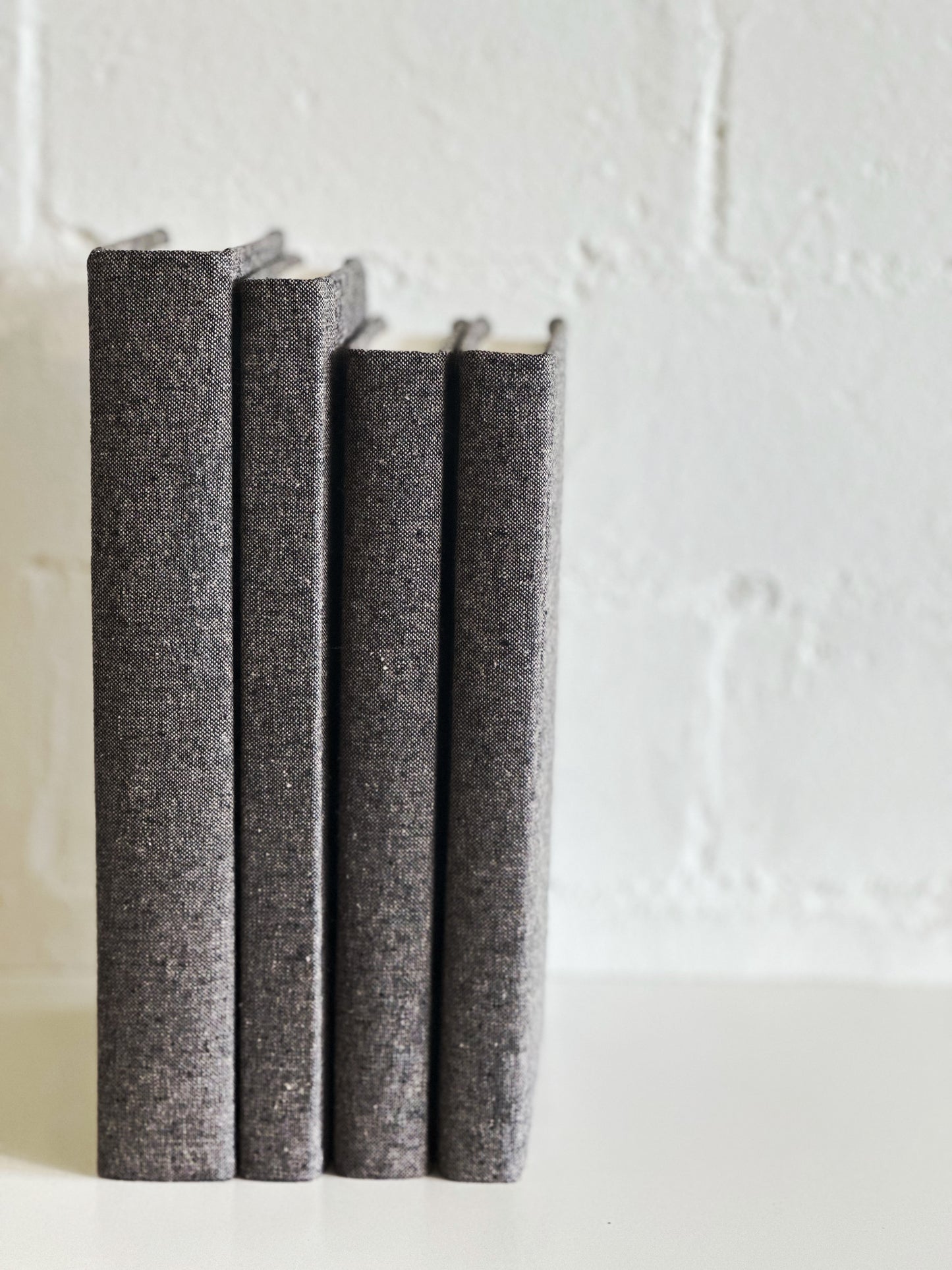 Espresso Fabric Wrapped Decorative Book