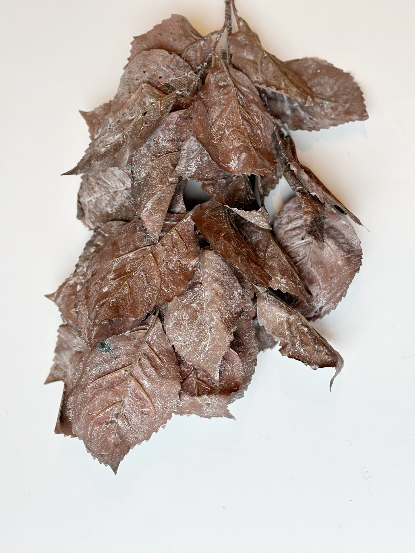44"DRIED FAUX HYDRANGEA LEAF SPRAY