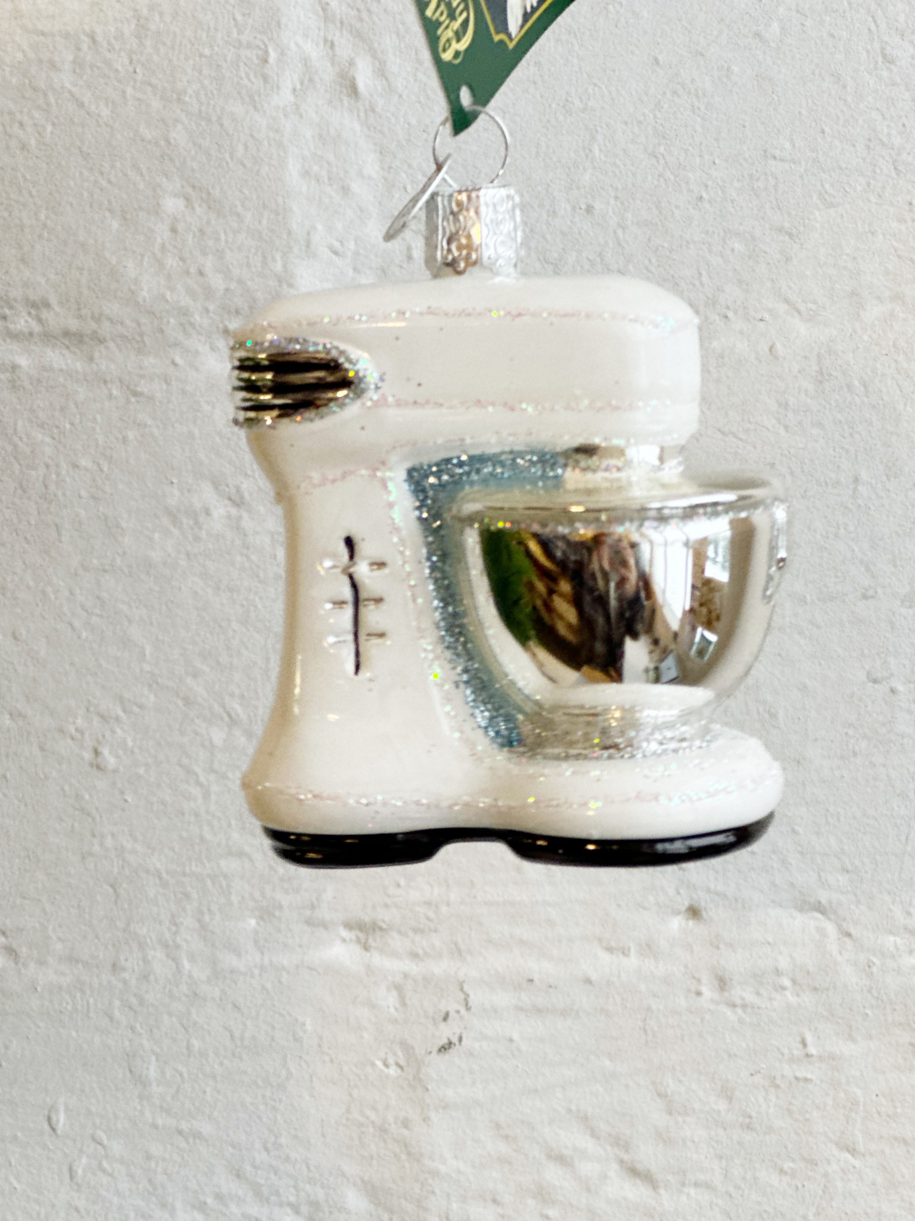 White Mixer Ornament Vintage Barn Chicks