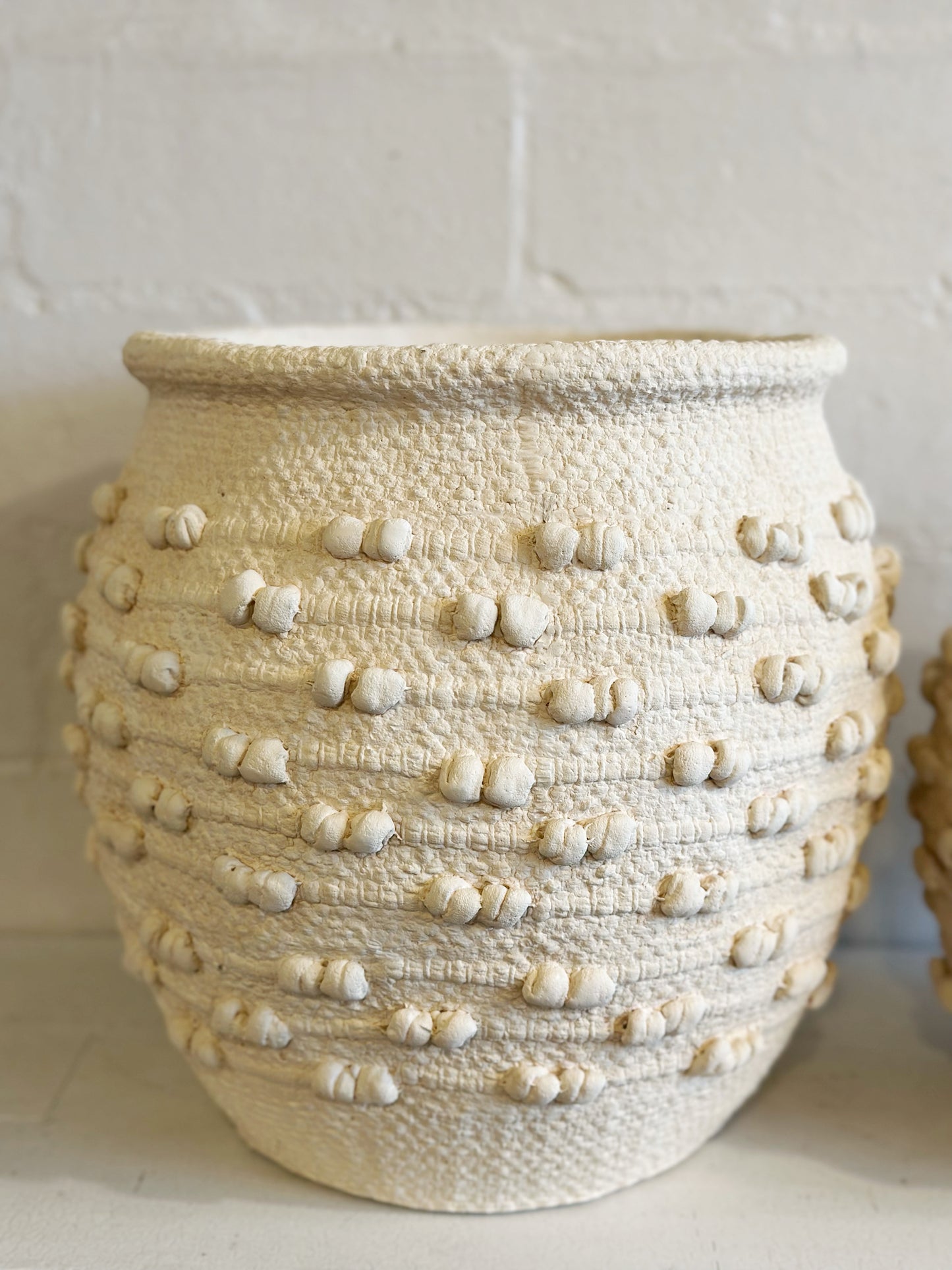 White Knot Vase