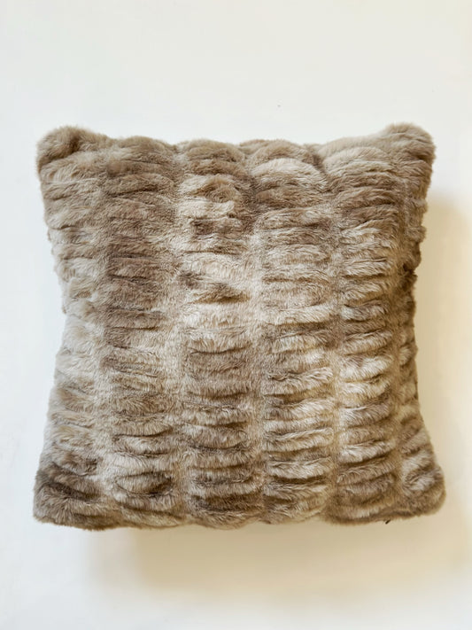 Brown Faux Fur Pillow