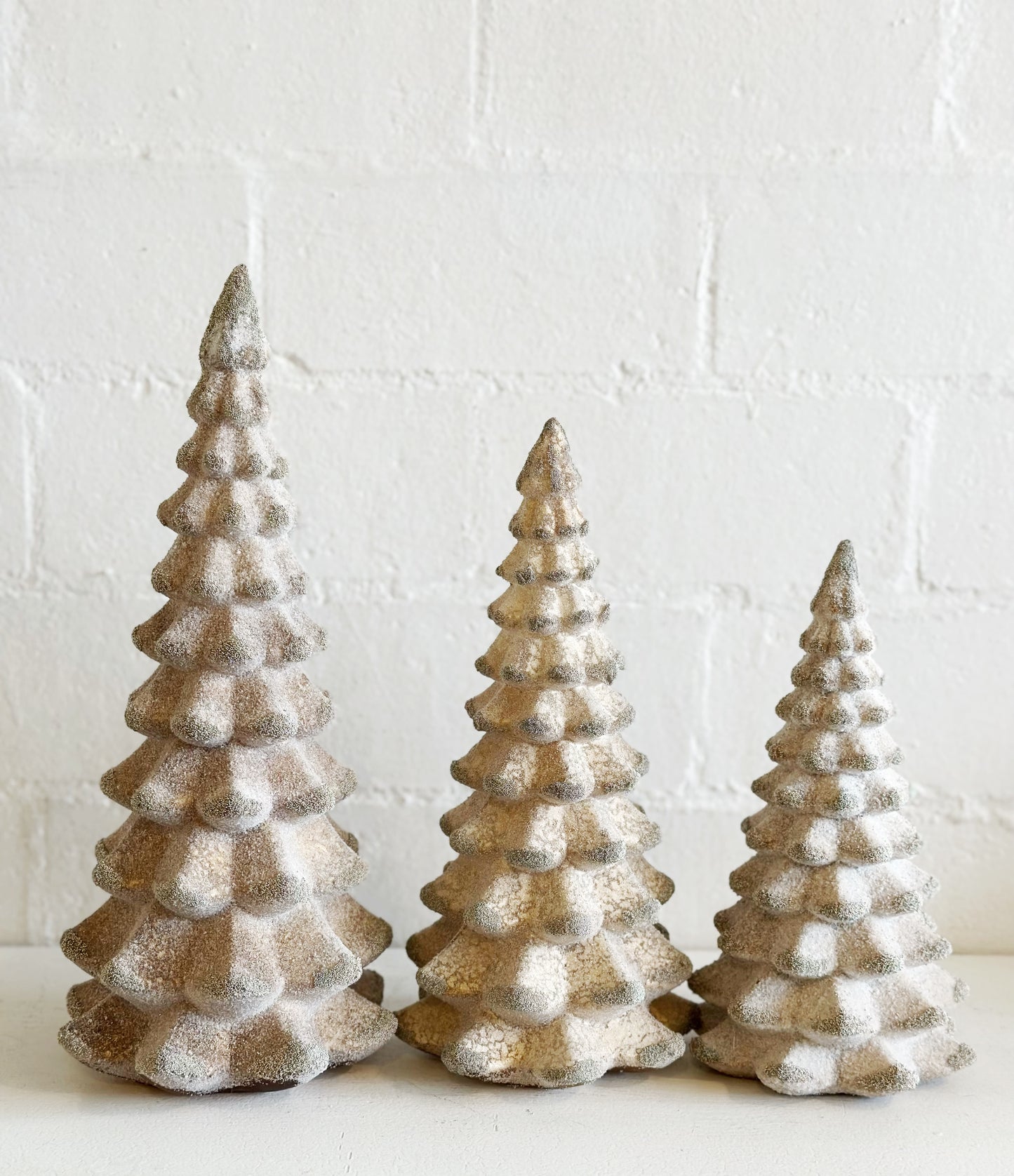 Antique Brown Beaded Glass Tree