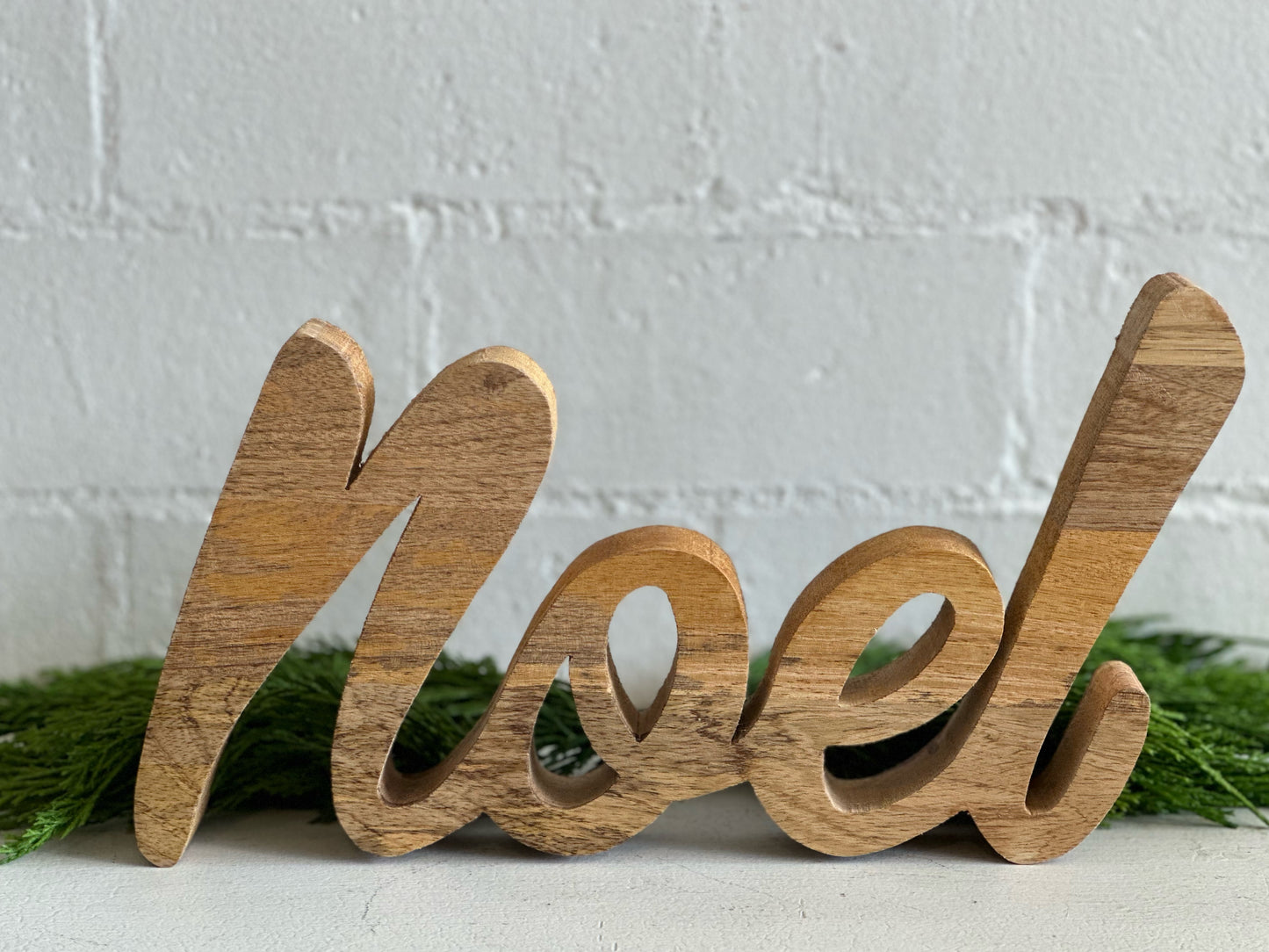 Wood Noel Cutout Sign