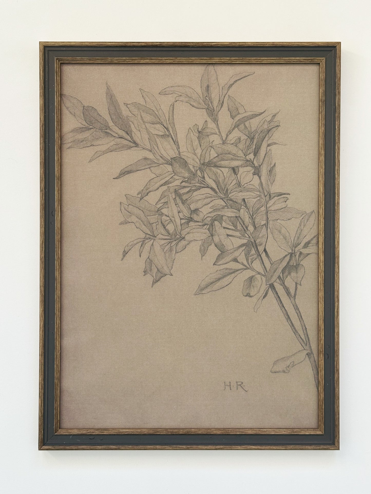 Leaves on Green 10x14