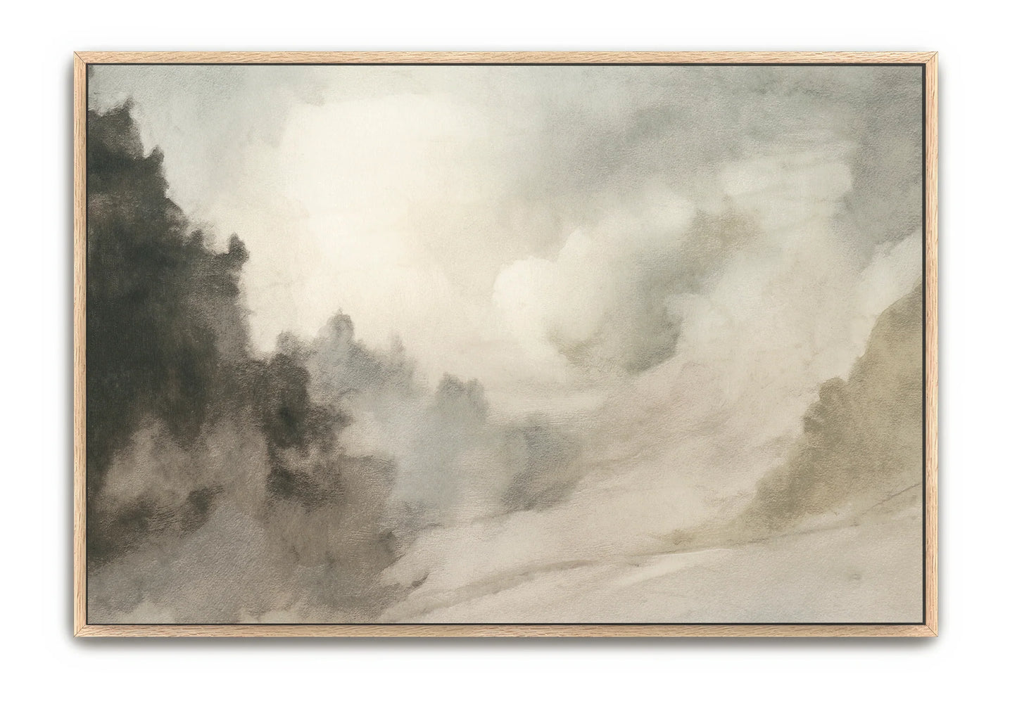 Breath Of Creation Framed 26x38 Canvas Natural Frame