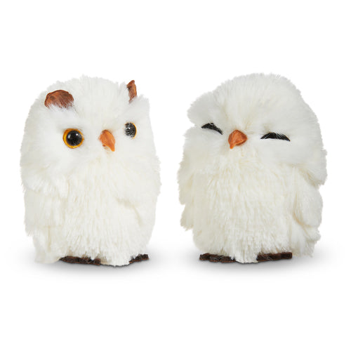WHITE OWL ORNAMENT