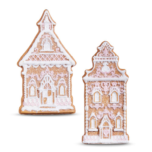 GINGERBREAD CHURCH OR HOUSE ORNAMENT