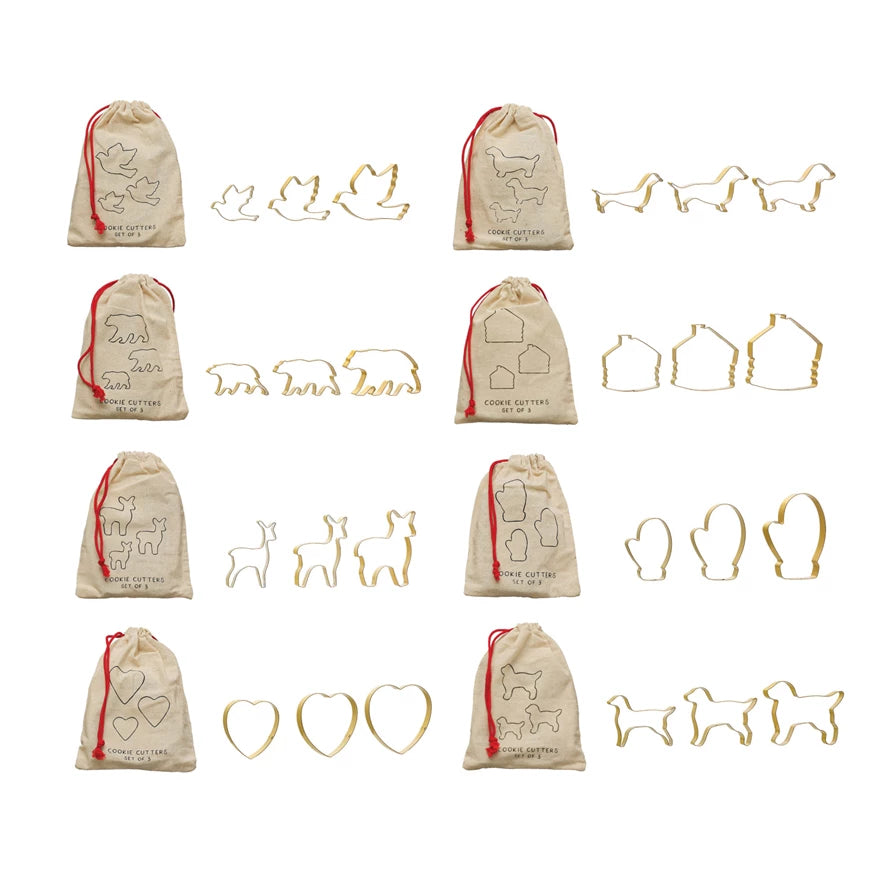 Cookie Cutters in Drawstring Bag