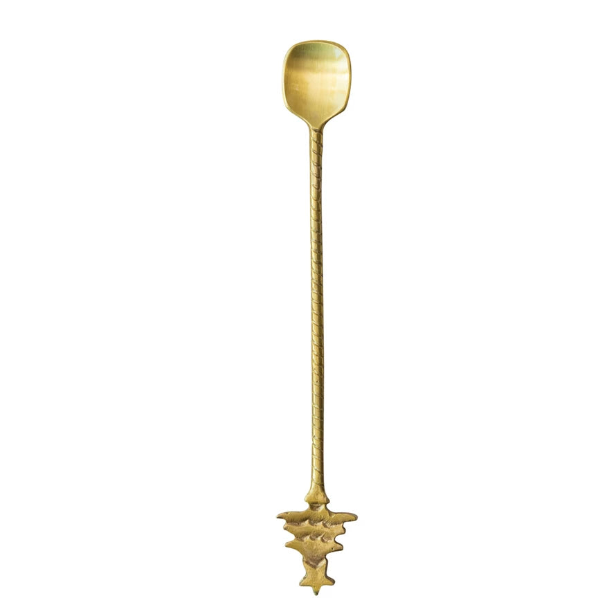 Brass Tree Cocktail Spoon