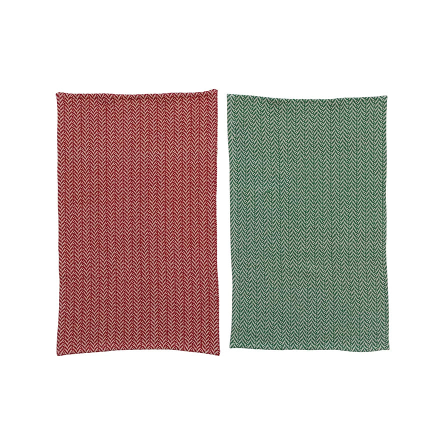 Herringbone Printed Tea Towels